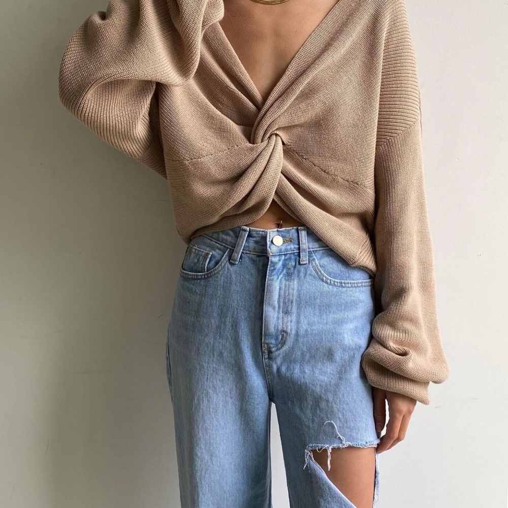 Oak+Fort open back/front sweater - Picture 2 of 6